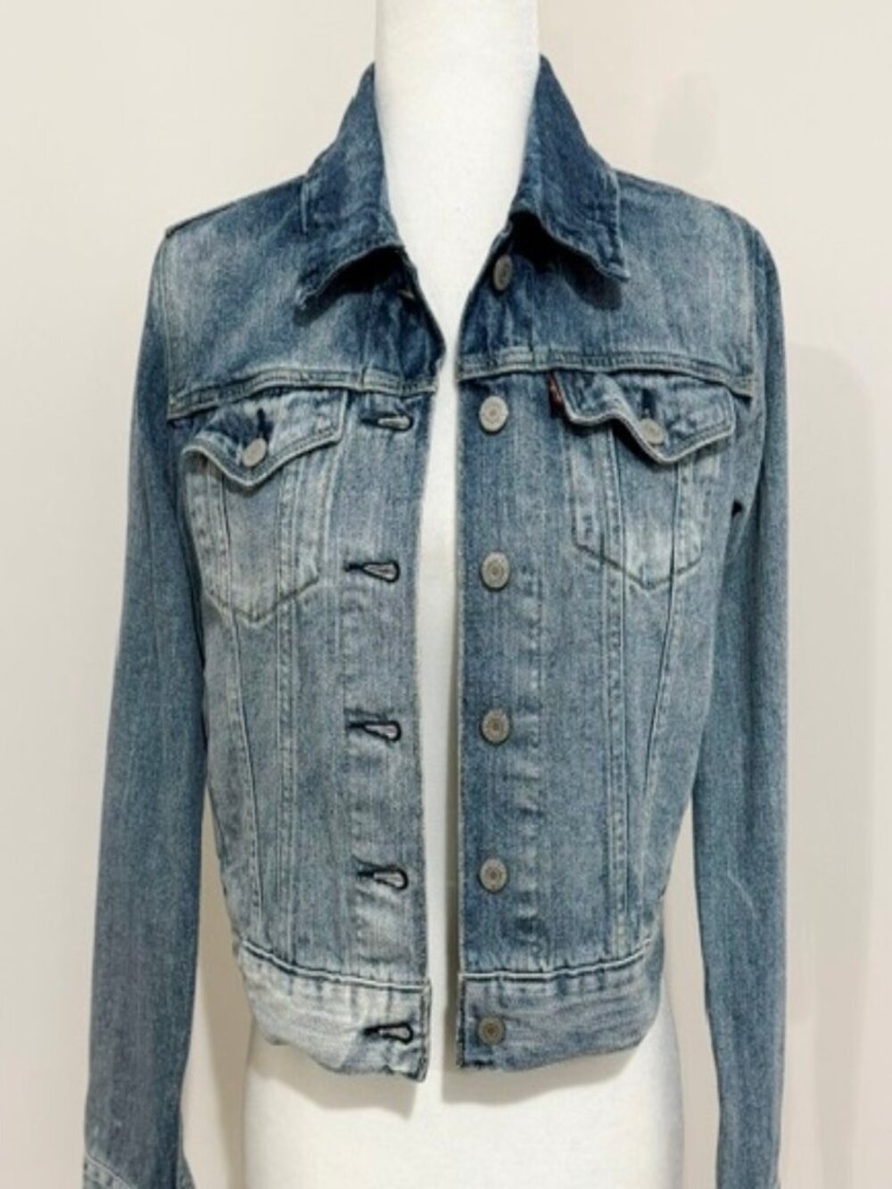 Levi’s Trucker Jean Jacket 70270-0090 Silver Label Tag Women's Size S - Picture 2 of 6